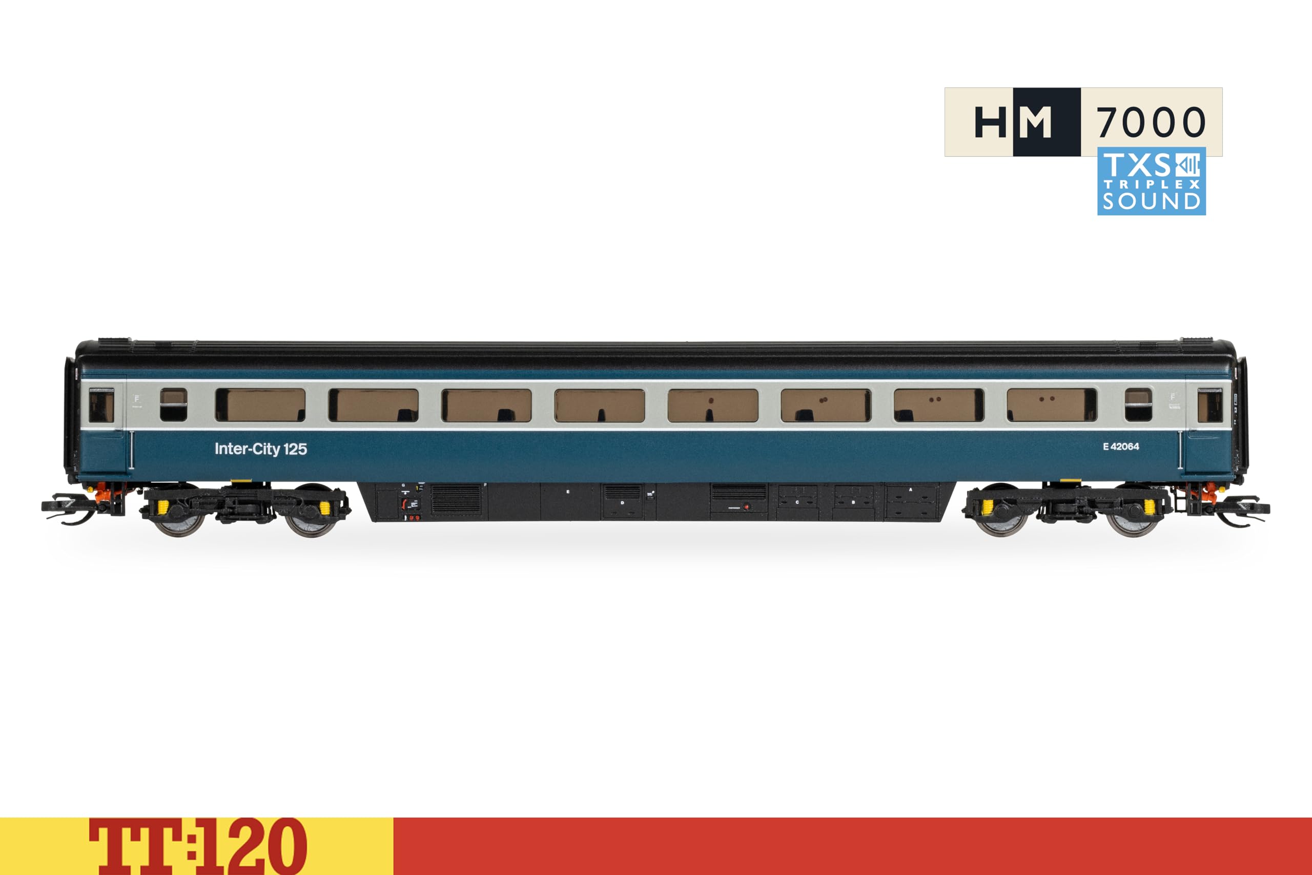 TT:120 Hornby TT1004TXSM Set di Treni digitali ad Alta velocità Intercity 125 - Locomotive Diesel con Audio