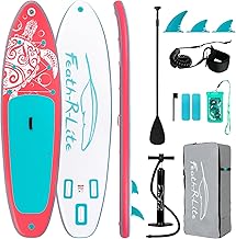 FEATH-R-LITE Inflatable SUP Adult 150 kg Inflatable Paddle Board Stand Up Inflatable Paddle Board Surfboard Paddle Board with Complete Accessories for SUP Board