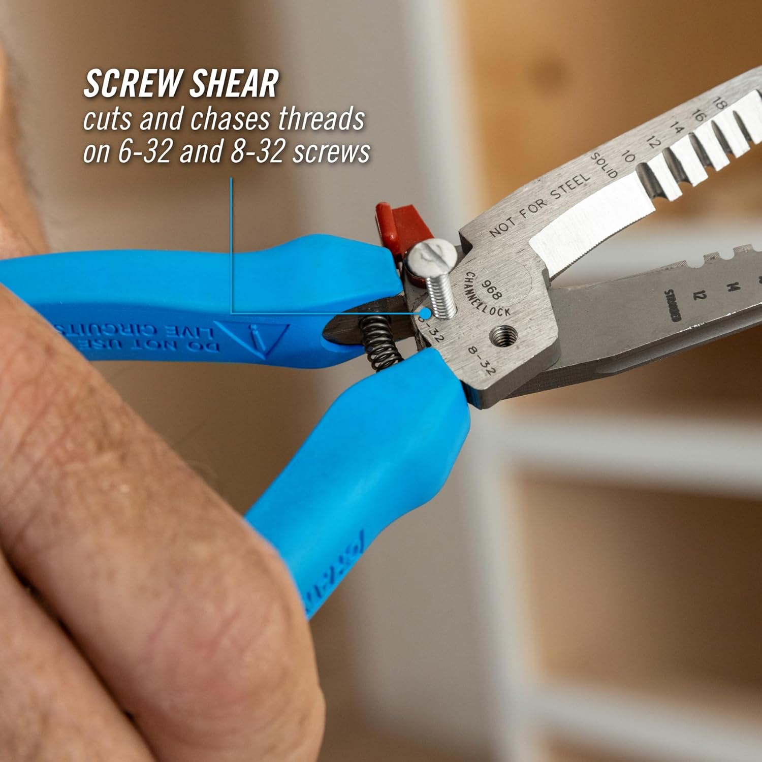 Channellock - 7-1/2 Forged Wire Stripper Cuts (968), Factory, 7.5