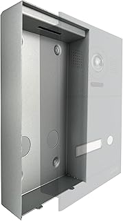 Mathfel 2-Draht IP Video-Türsprechanlage mit Türöffner – Full-HD Kamera, 7" Monitor & App-Steuerung – Smarte Video-Türklingel mit Gegensprechanlage (Silber, Aufputzbox)
