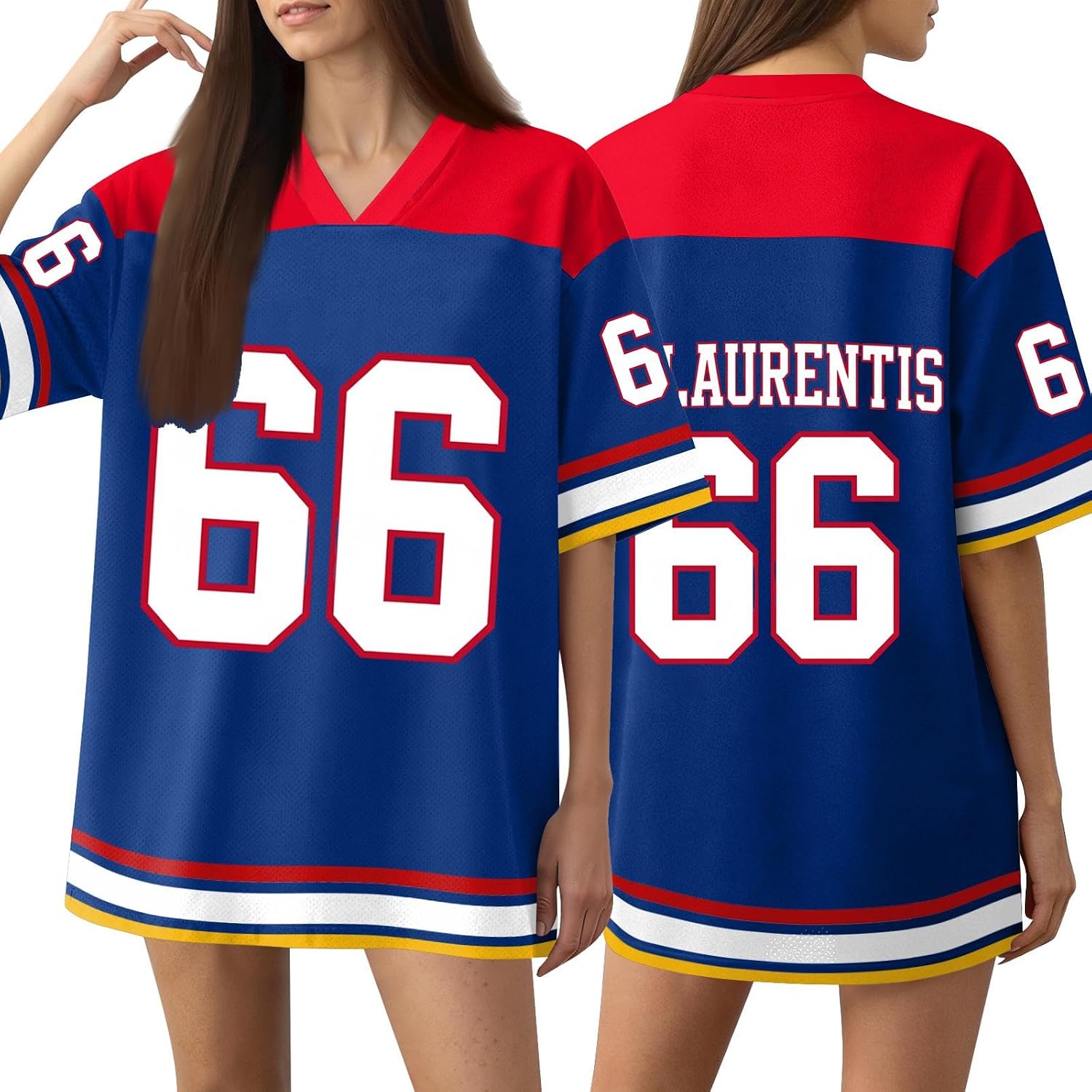 Off-Campus Short Sleeve Hockey Jersey Shirt Graham 44 & Logan 22 & Tucker 46 & Di Laurentis 66 Merch Shirts, S-3XL