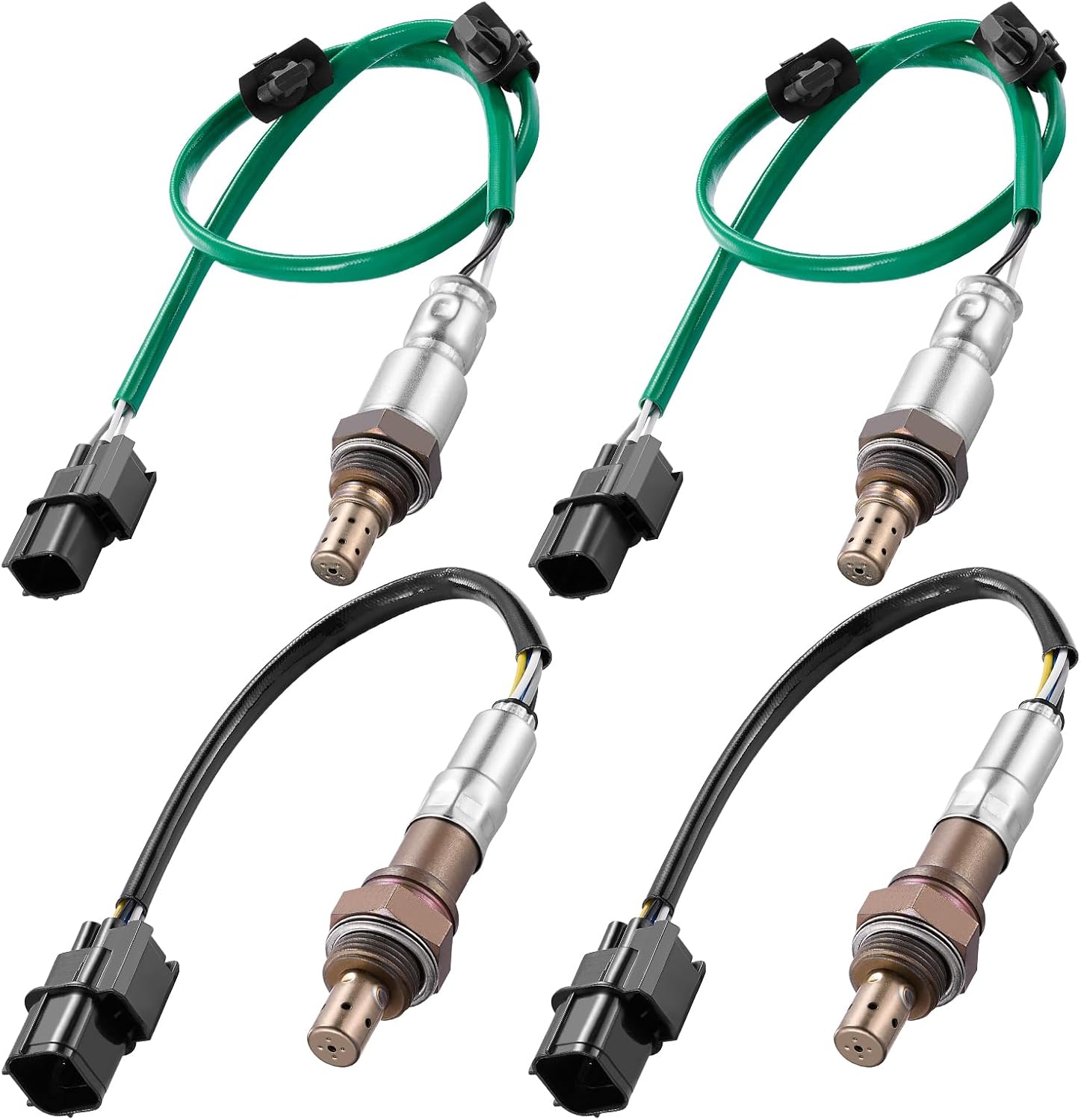 BDFHYK Oxygen Sensor Upstream Downstream O2 Sensor, Compatible with Honda Accord 2010-2011, Odyssey 2011-2013, Pilot 2009-2013, Ridgeline, Crosstour 2012, Accord Crosstour TL, 250-24785 4PCS