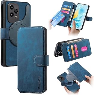 Funda para iPhone 16 Pro, funda para iPhone 16 Pro, iPhone 16 Pro, funda a prueba de golpes, elegante funda tipo cartera para iPhone 16 Pro, niñas y mujeres, color azul