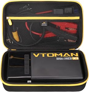 Aproca Case Compatible with VTOMAN X7 / VTOMAN X5 Jump Starter Air Compressor, Portable Storage Bag for Accessories (Case Only)
