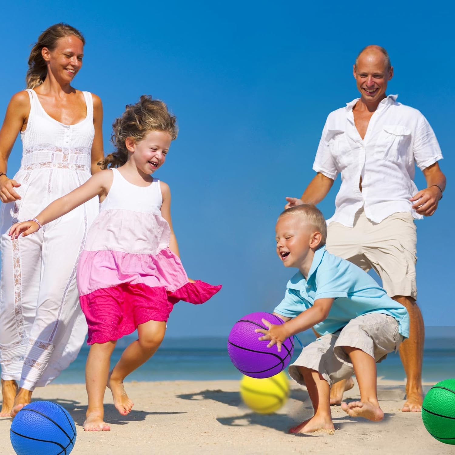 30Pcs 7" Mini Basketballs Balls Bulk, PVC Small Basketball for Over The Door Basketball Hoop Games Party Favors Indoor Outdoor Play Adults Kids Pool Beach Colorful