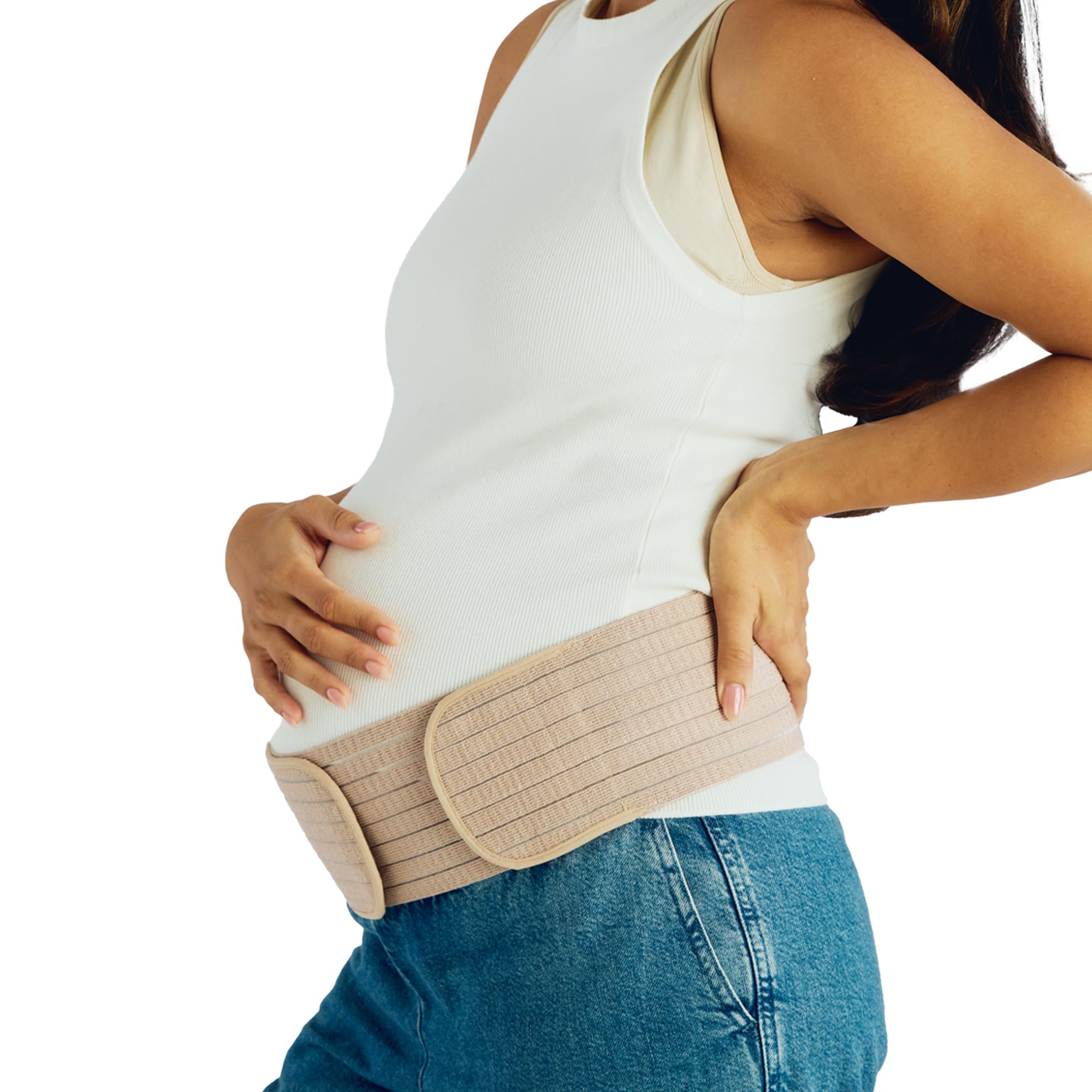 Belly Bandit 2-in-1 Hip Bandit - Adjustable Maternity Belt & Postpartum Wrap - Belly Support Band for Pregnancy, Hip Compression After Birth - Detachable Band for Back & Core Relief