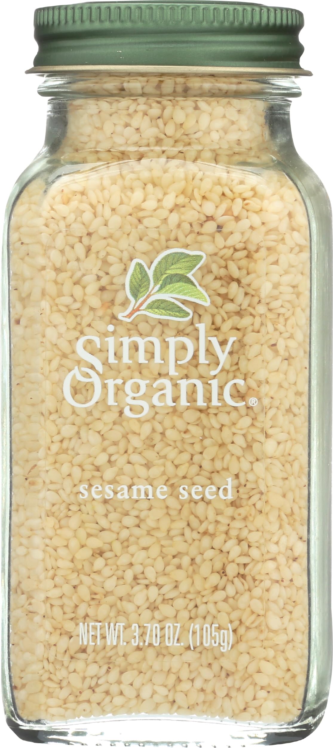 Simply Organic Whole Sesame Seed, Certified Organic | 3.7 oz | Sesamum indicum L.