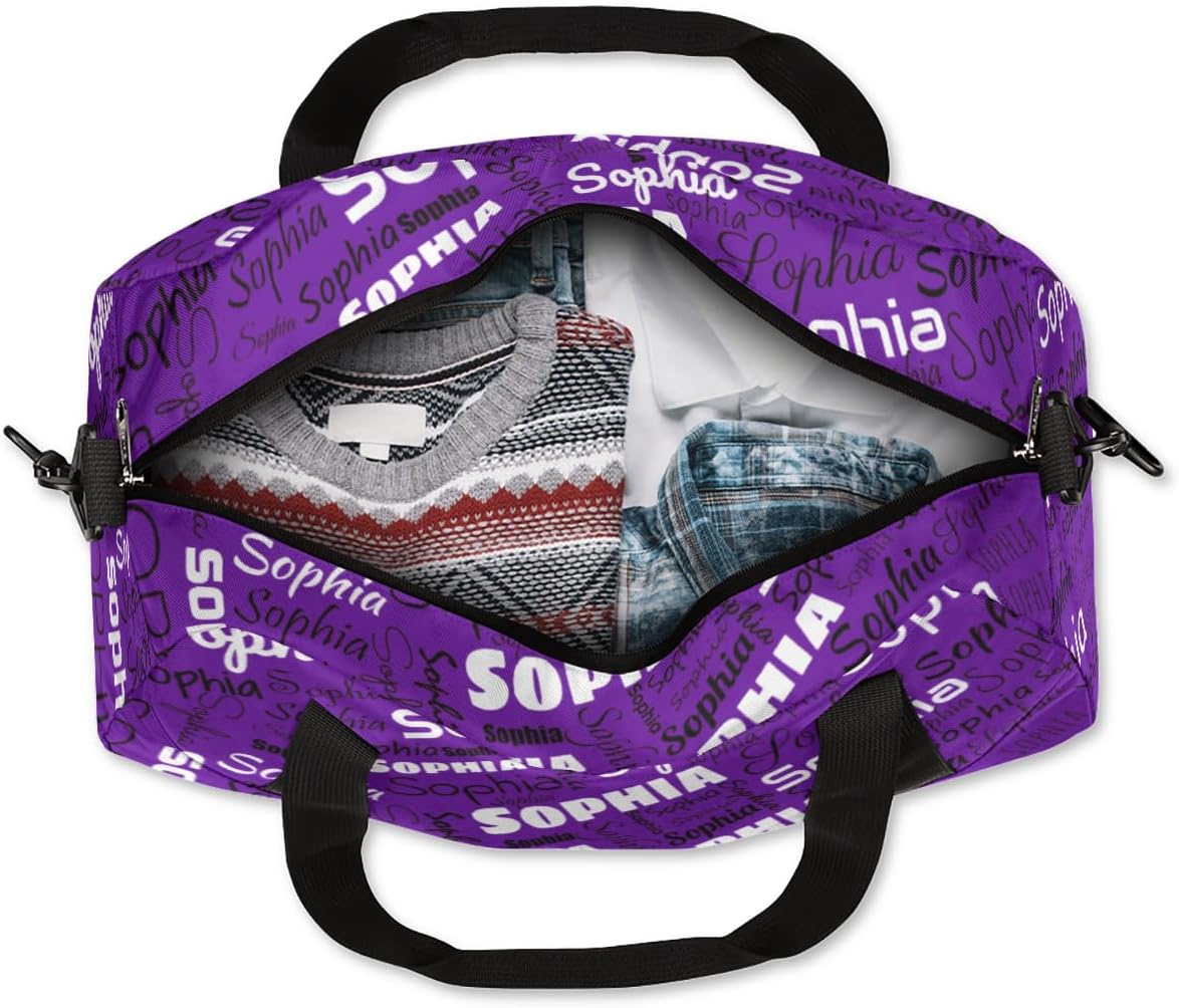 Personalized Dance Bags for Girls, Custom Sport Duffel Bag, Travel Duffle Bag Overnight Weekender Bag for Kids