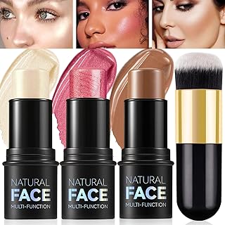 Kit de contorno en crema de 3 piezas, rubor c...