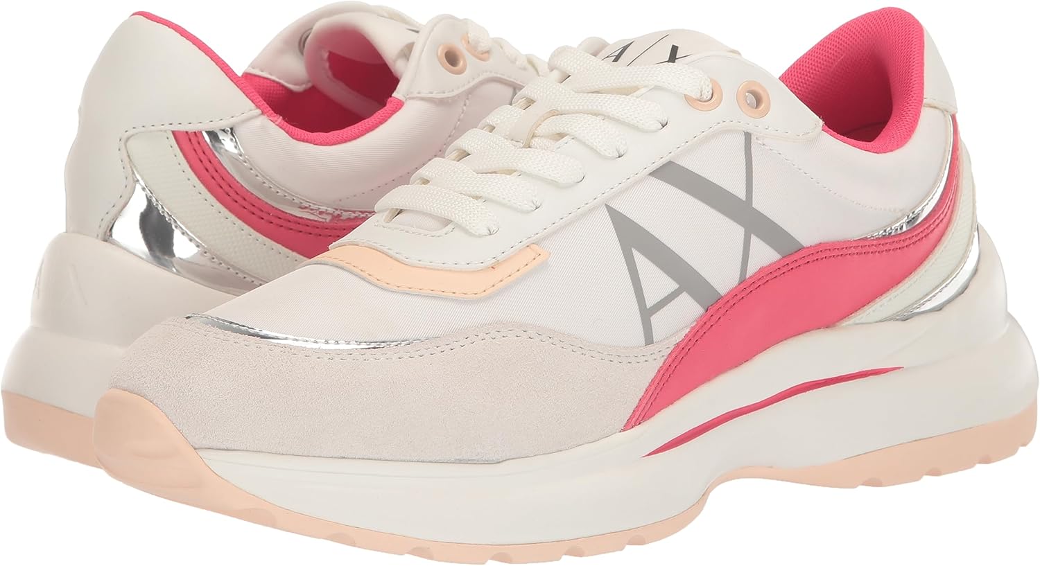 Armani Exchange Womens Metallic Embellished Sneaker - Image 7