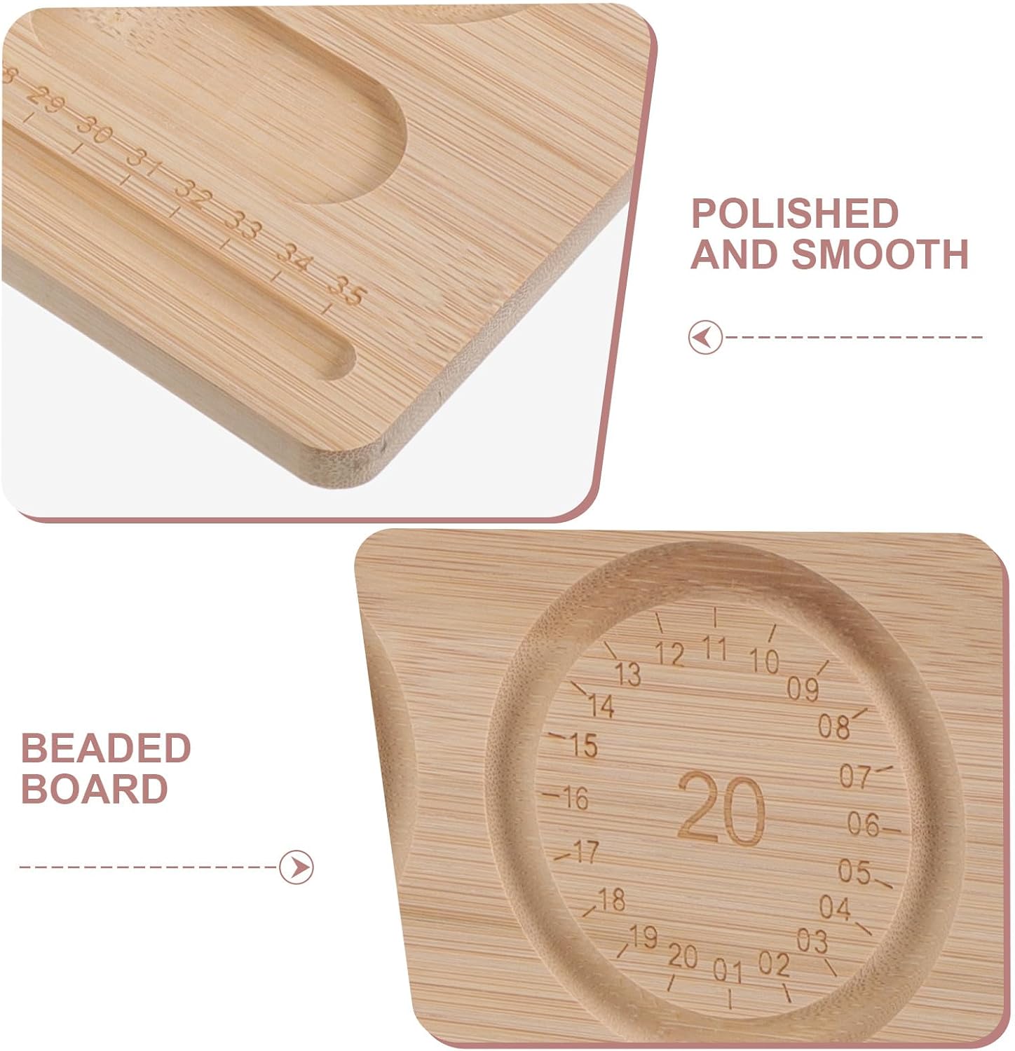 NUOBESTY DIY Jewelry Beading Board, Beading Tray for Bracelet Necklace Making, Portable Eco-Friendly Jewelry Making Organizer for Girls Women Crafting