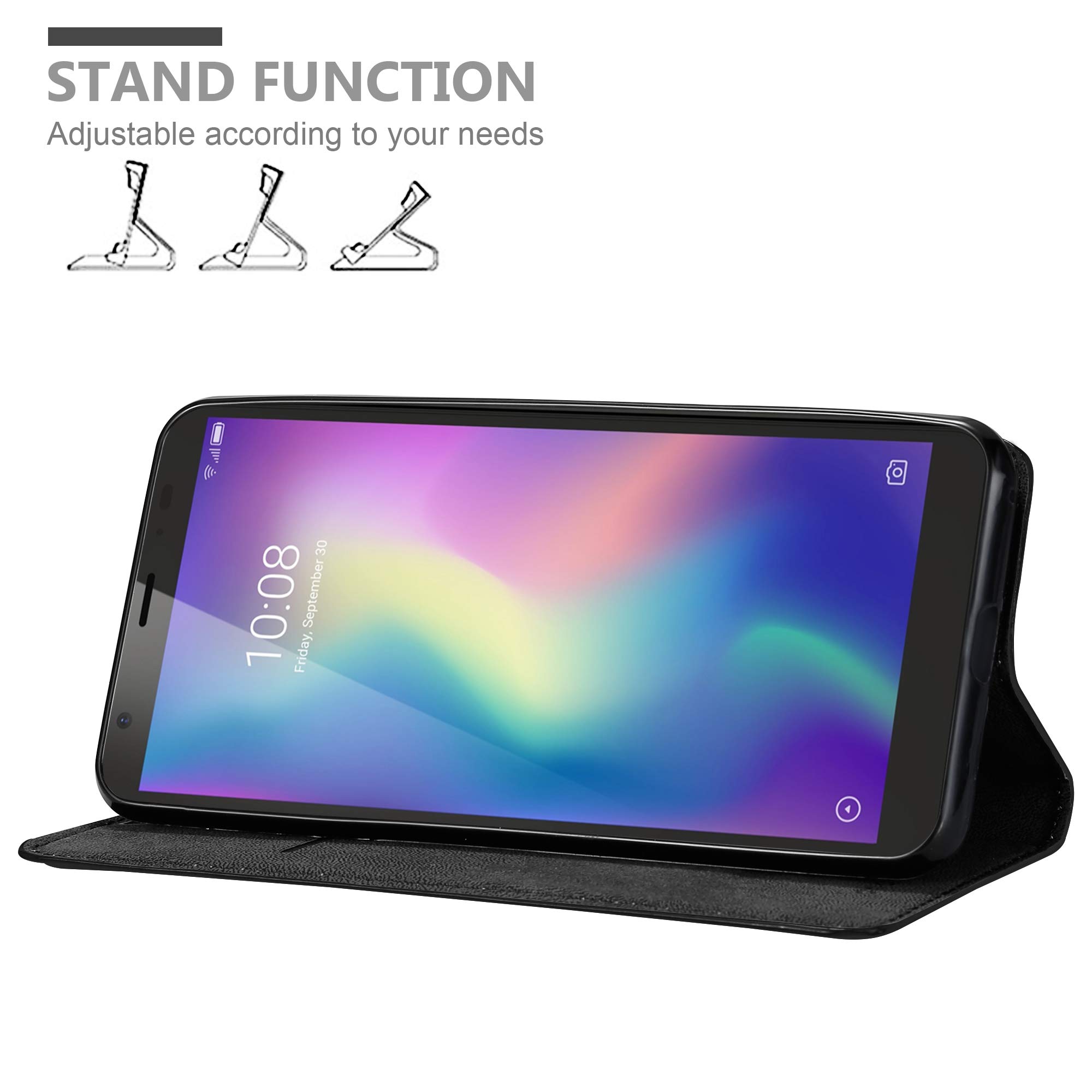 Cadorabo Custodia Libro Per ZTE Blade A7 2019: Portafoglio In Pelle Rossa Con Porta Carte, Chiusura Magnetica E Stand