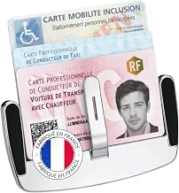 Porte Carte Pare Brise Handicapé Support Cartes HANDICAPE | PMR | VTC |Taxi | Caducée Infirmière | Ticket de stationnement (1)