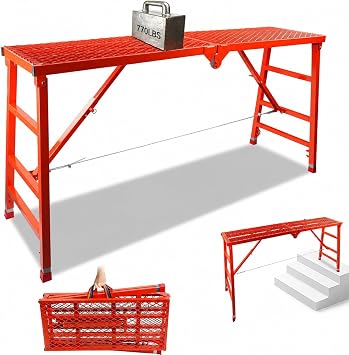 Adjustable Work Platform, 180X40cm, Height Adjustable
