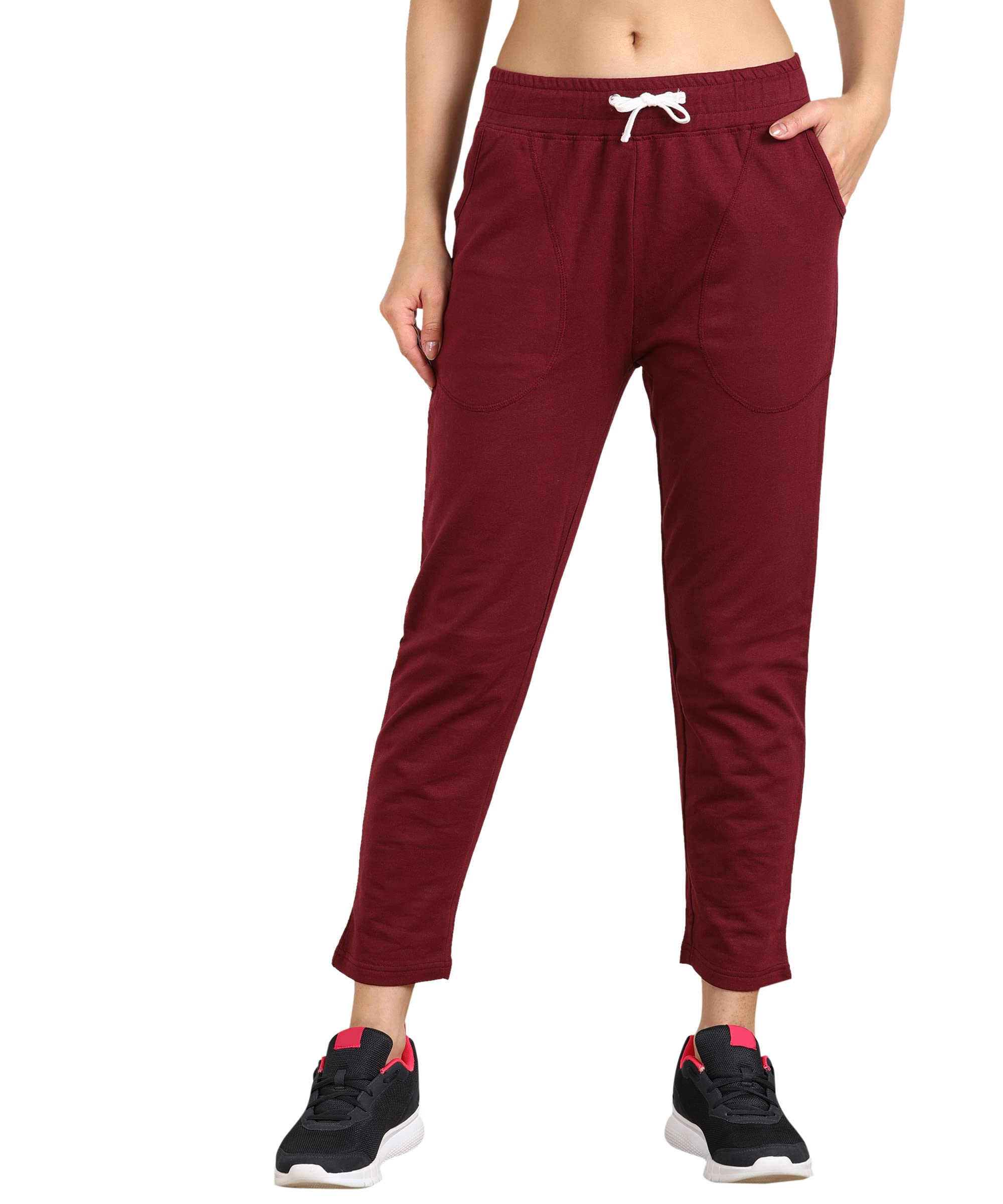 Women Solid Track Pants-image-20