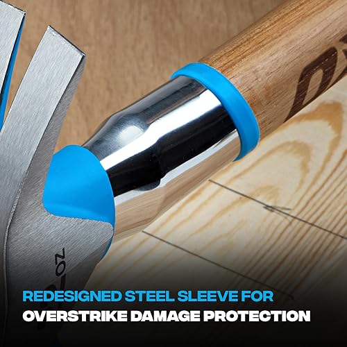 Vista 28 de OX Tools Pro - Hacha de acero al carbono de 14 pulgadas, mango recto de nogal y cabeza de martillo de cara lisa OX-P094814