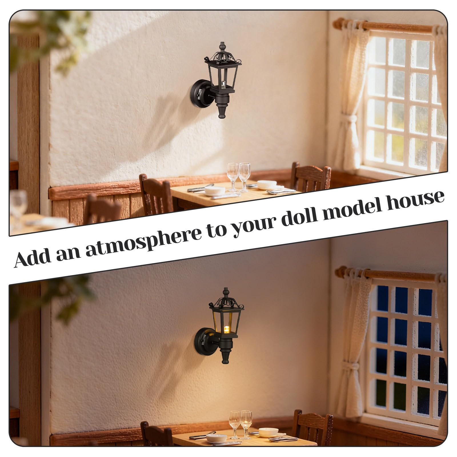Set di Lampadari in Miniatura, 4 Lampade da Soffitto per Casa Delle Bambole
