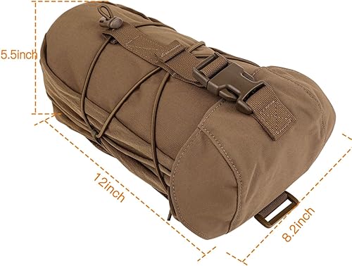 Miniatura 4 de Bolsa táctica Molle EDC Utilidad con cordón para revistas, bolsa universal compatible con Molle y cinturón