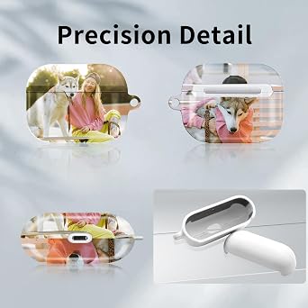 Custom Case Cover for Airpods 4/3/2/1/pro3/pro 2/pro Generation with Photo/Text/Name,Personalized Case with Keychain Customized Gift