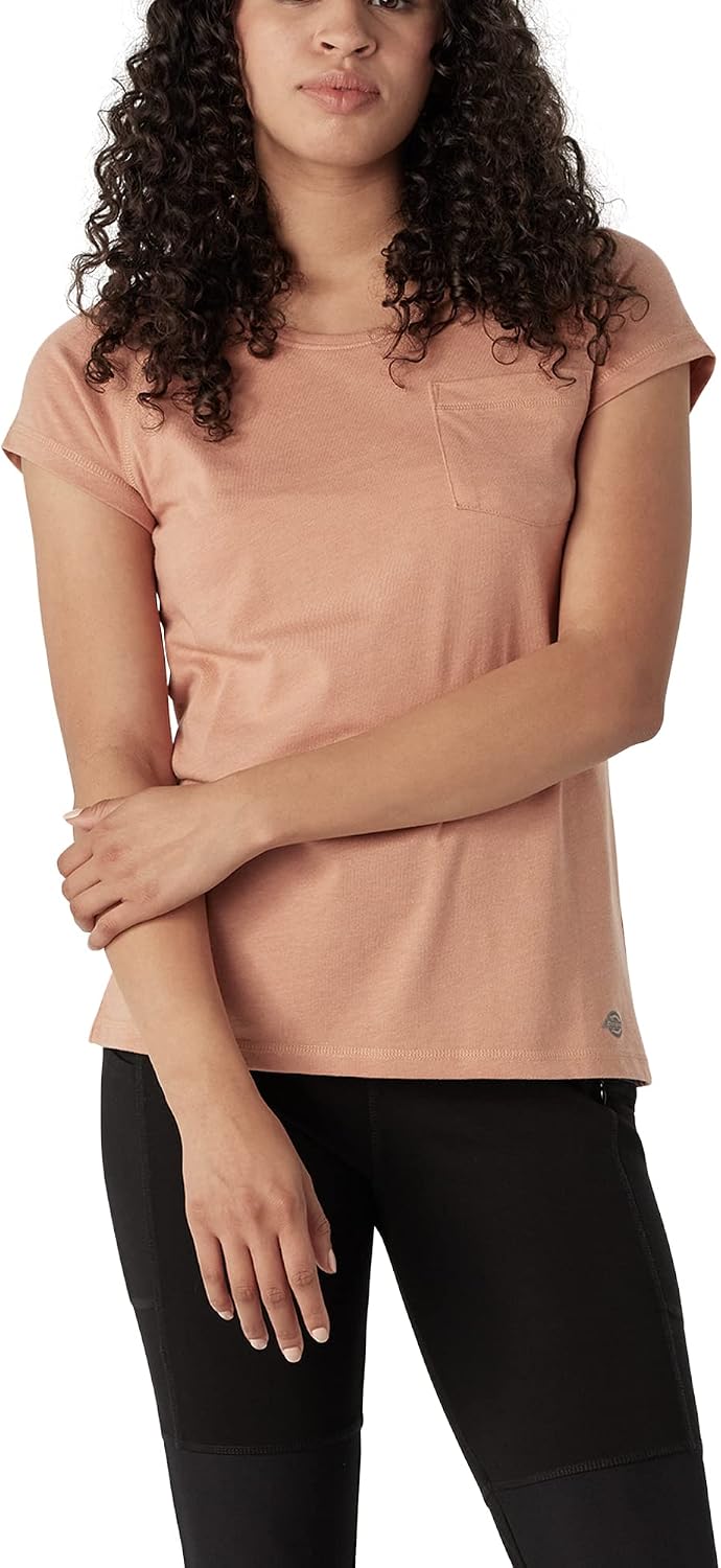 Dickies Women's Plus Size Temp-iq Short Sleeve Performance Tee
