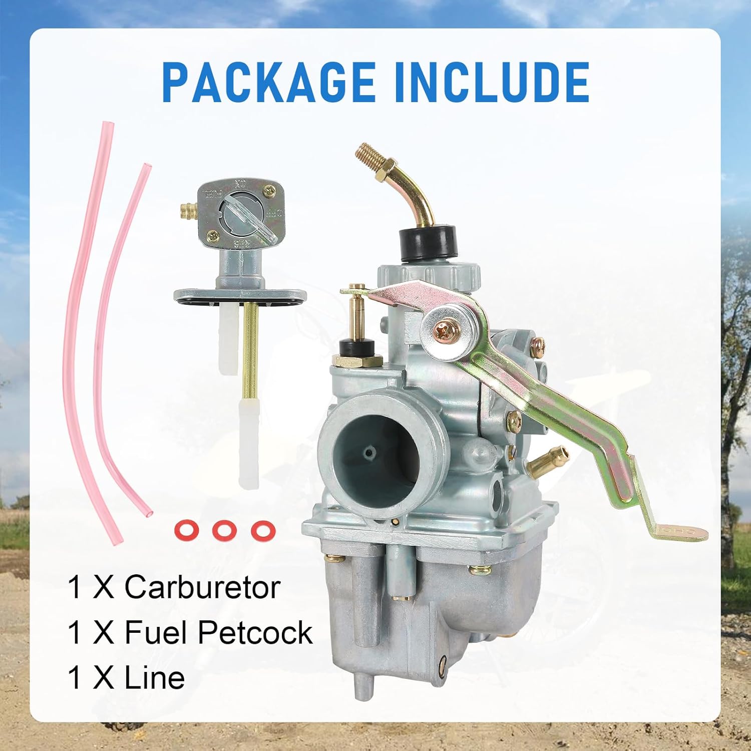 Carburetor Replacement For Suzuki DRZ125 DRZ125L 2003-2009, Replacement For Kawasaki KLX 125 2003-2005