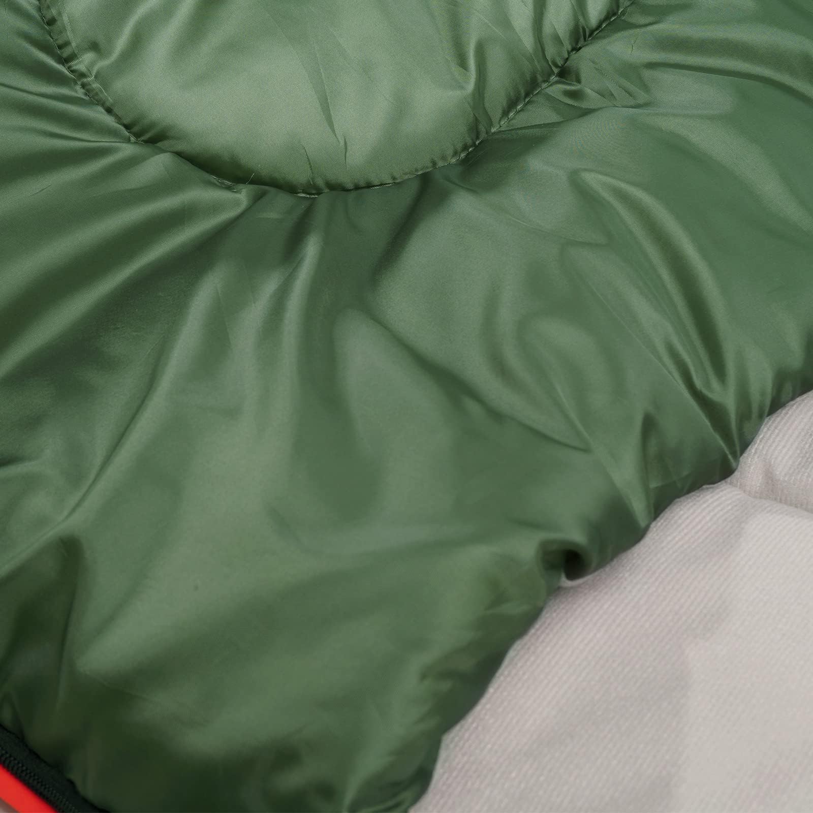 Amazon Basics Rechteckig Schlafsack für kaltes Wetter, zum Camping und Wandern, Queensize-Größe für Zwei Personen, Double, olivgrün