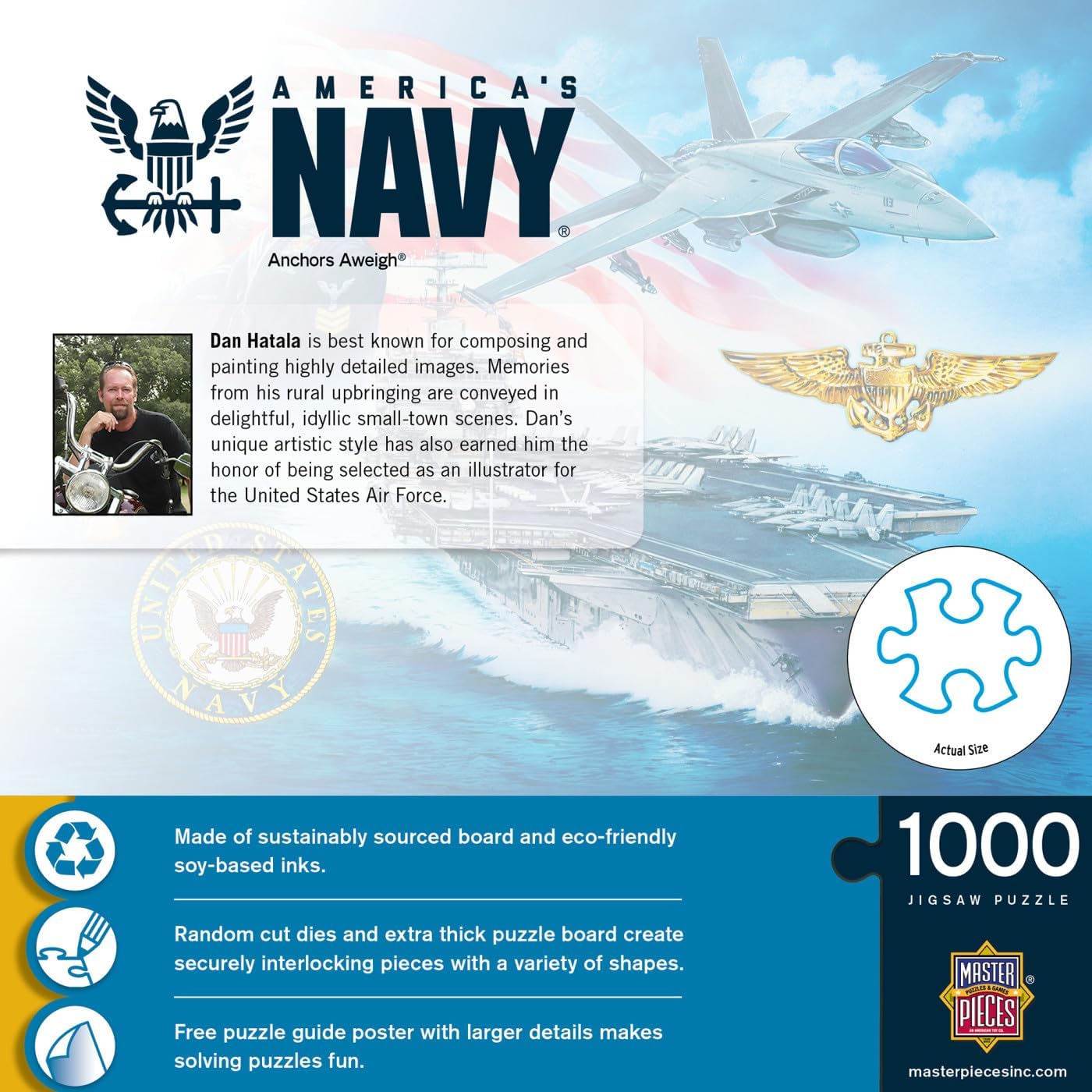 MasterPieces 1000 Piece Jigsaw Puzzle - U.S. Navy - 19.25"x26.75"