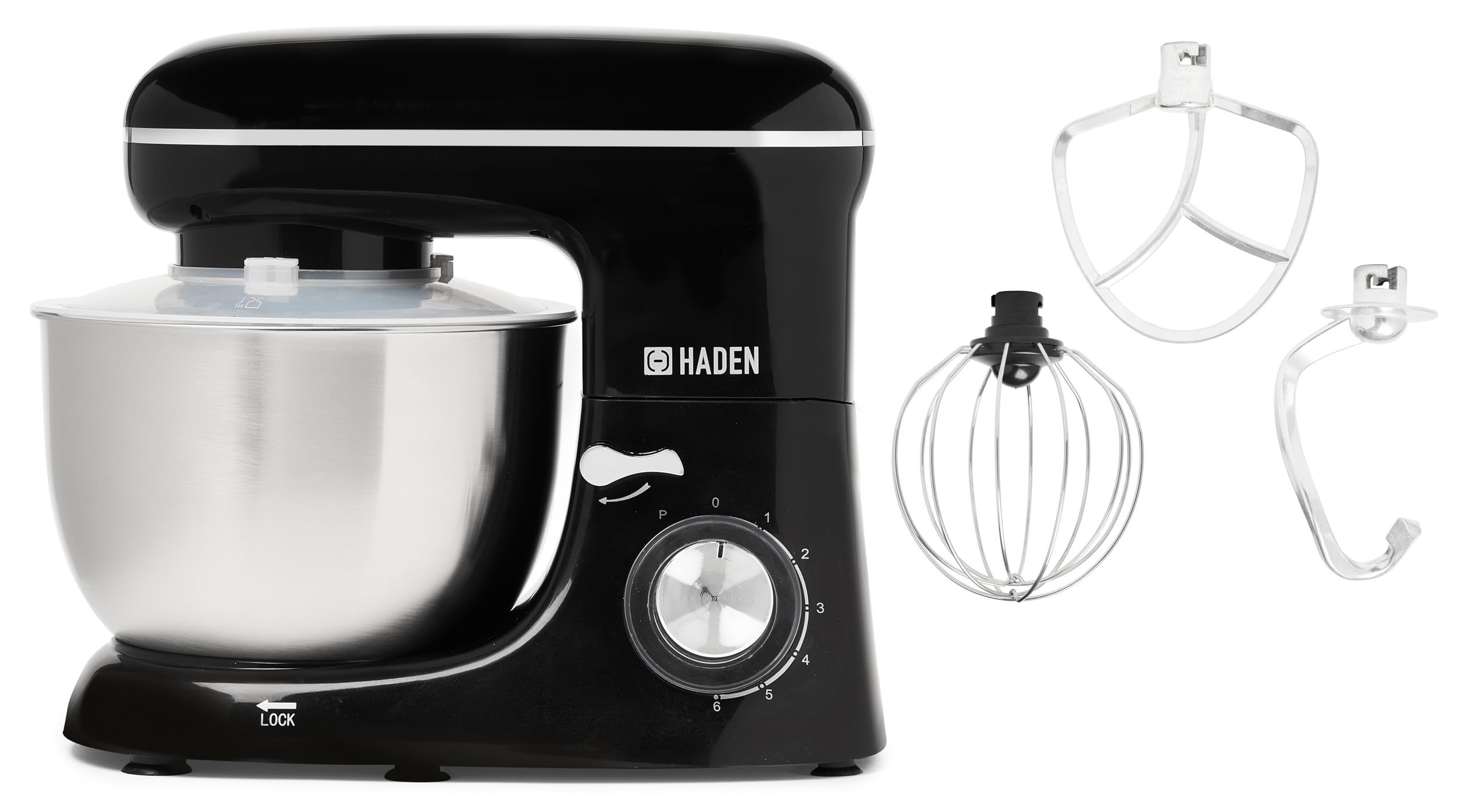 5L Stand Mixer - 1300W Heavy-Duty Kitchen Mixer with Dough Hook, Whisk & Mixer Blade Attachments, 6-Speed Control, Large Capacity Electric Stand Mixer for Bread, Cakes, and Home Baking