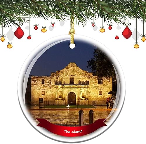 Vista 23 de Fhdang Decor Piazza del Duomo Milano Italia Sunrise Milán Italia Adorno de Navidad de porcelana de doble cara adorno de cerámica, 3 pulgadas