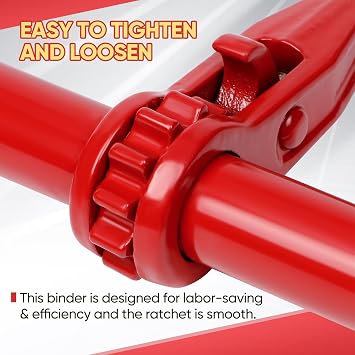 Dollate 2 Pack 5/16 to 3/8 Ratchet Chain Binders, Ratchet Binders with 5400 Lbs Working Load Limit, Load Binders Compatible with G70 & G80 Chains, Secure Tie Down Binder for Hauling and Towing