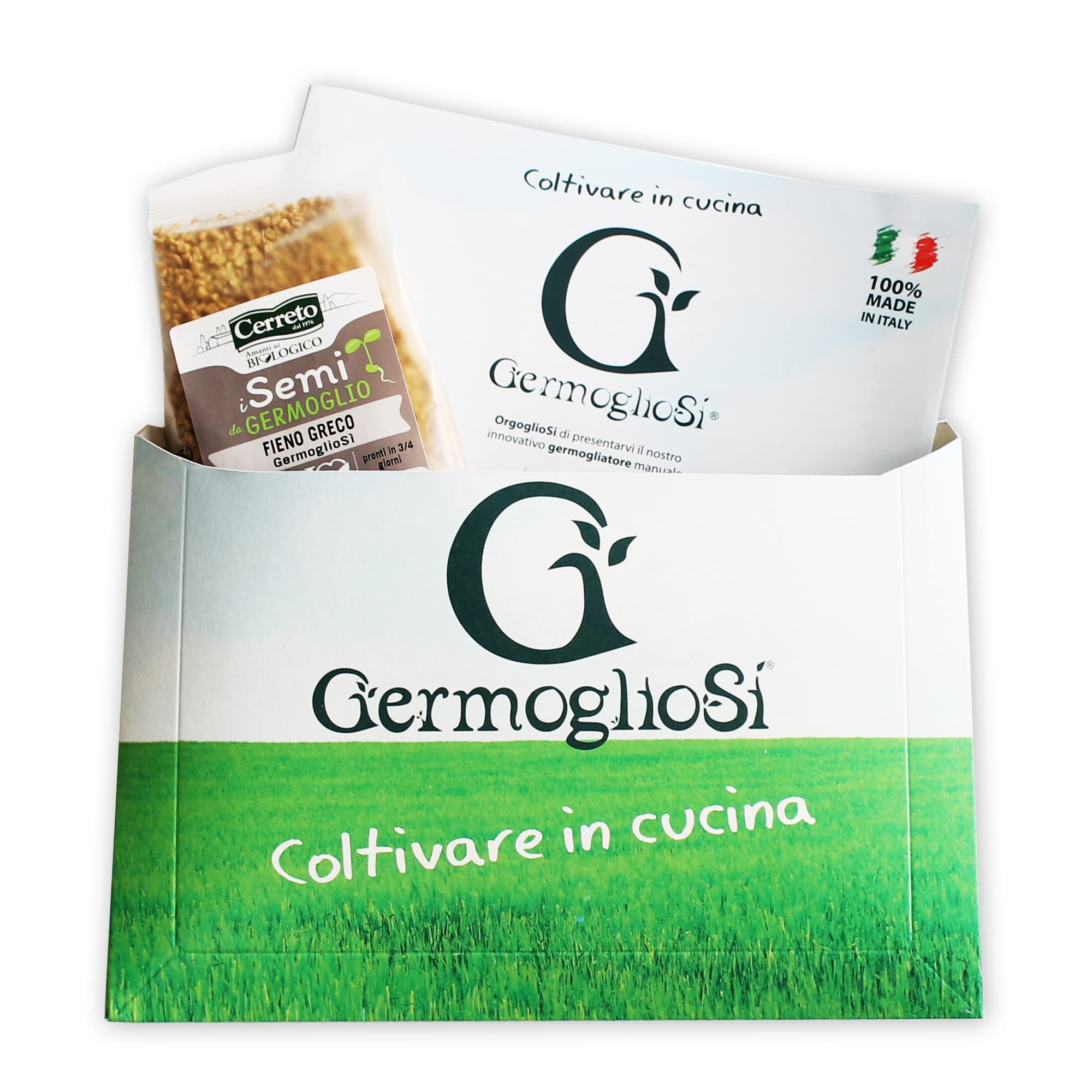 Semi da germoglio di FIENO GRECO selezionato di ALTISSIMA QUALITA' 190 gr. Confezione RISPARMIO