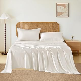 THXSILK Luxury Mulberry Silk Bed Sheets Set - 4pcs Silk Sheets Set 16