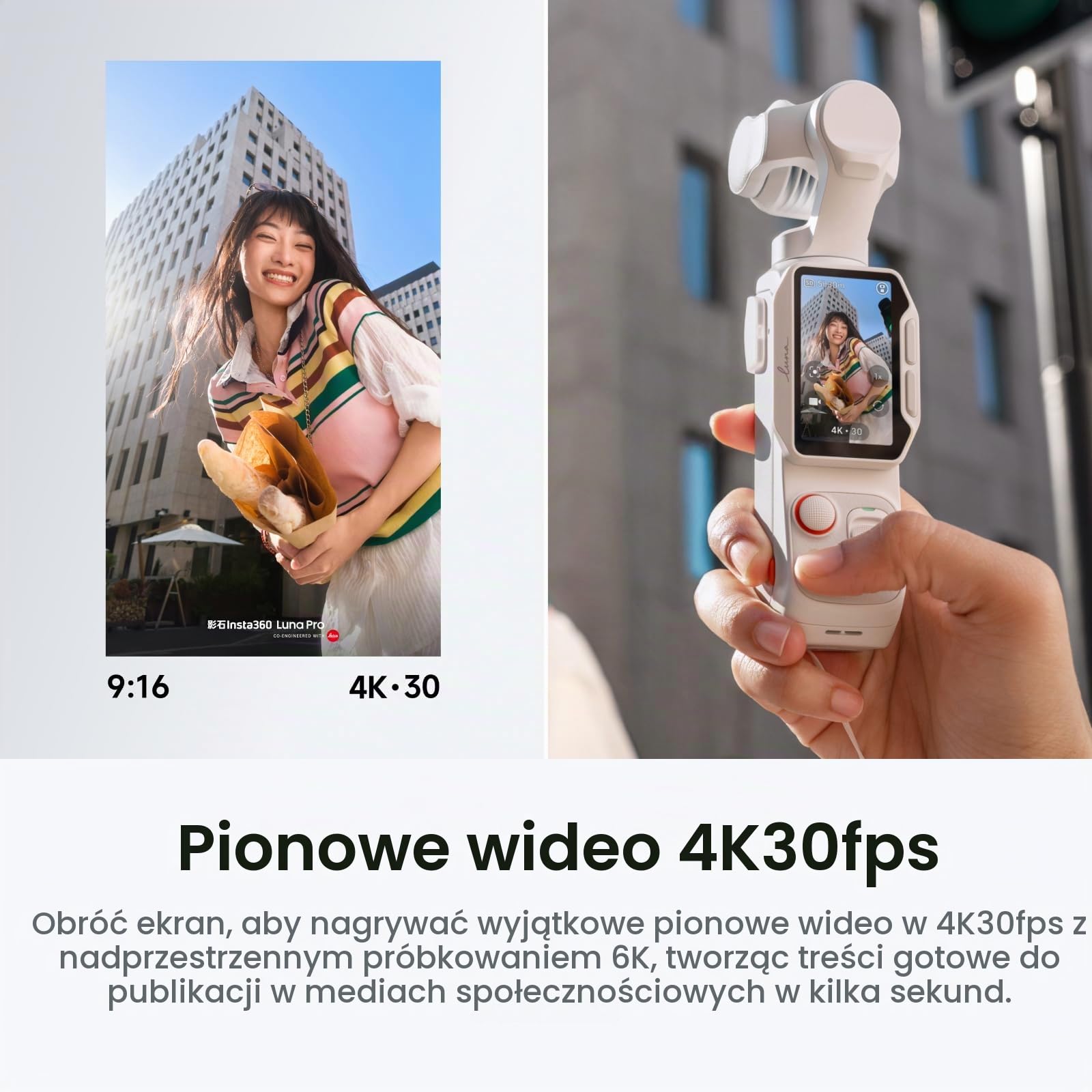 Insta360 Luna Pro - 8K Vlogging Camera with Leica Lens