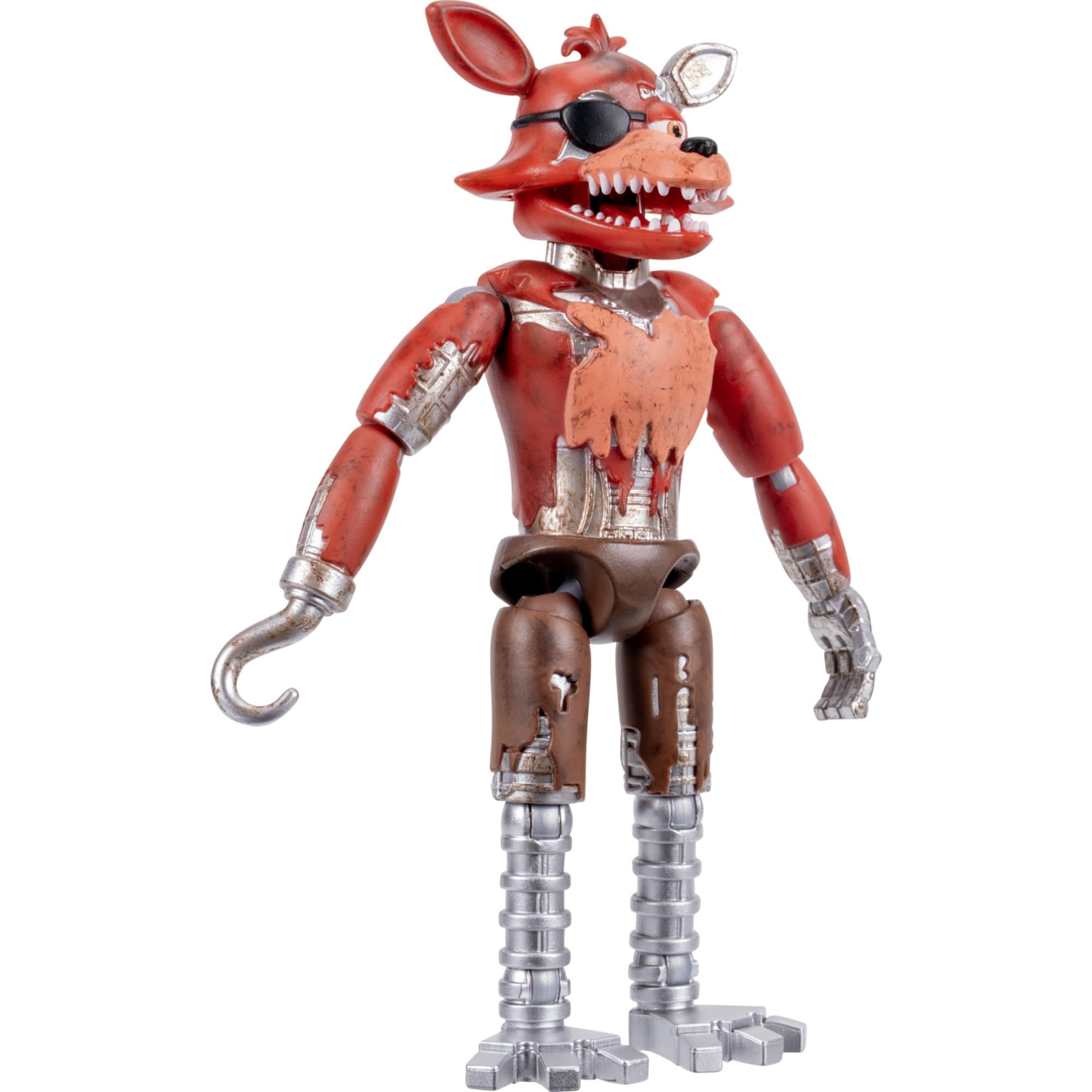 Jazwares Five Nights at Freddy’s Withered Foxy - 5-Inch Articulated Figure with Jumpscare Feature and Glow-in-The-Dark Eyes thumbnail 4