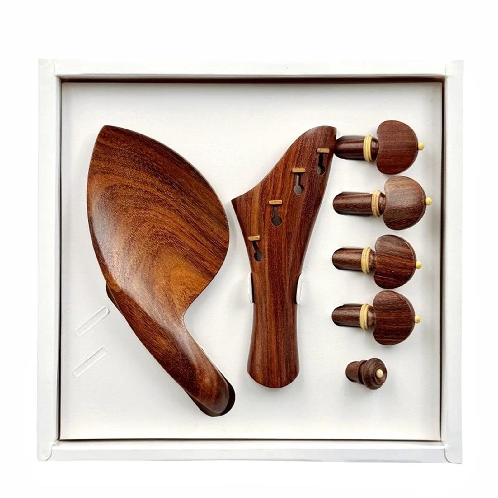Skrzypce 4/4 Kompletne Akcesoria Kołki Stroikowe Z Palisandru Strunociąg Podbródek Części Do Strunociągu(Rosewood)