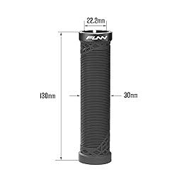 Funn Hilt Mountain Bike Handlebar Grips with Single Lock On Clamp, Lightweight and Ergonomic Bicycle Handlebar Grips with 22 mm Inner Diameter, Unique Patterned Bicycle Grips for MTB/BMX (Black)