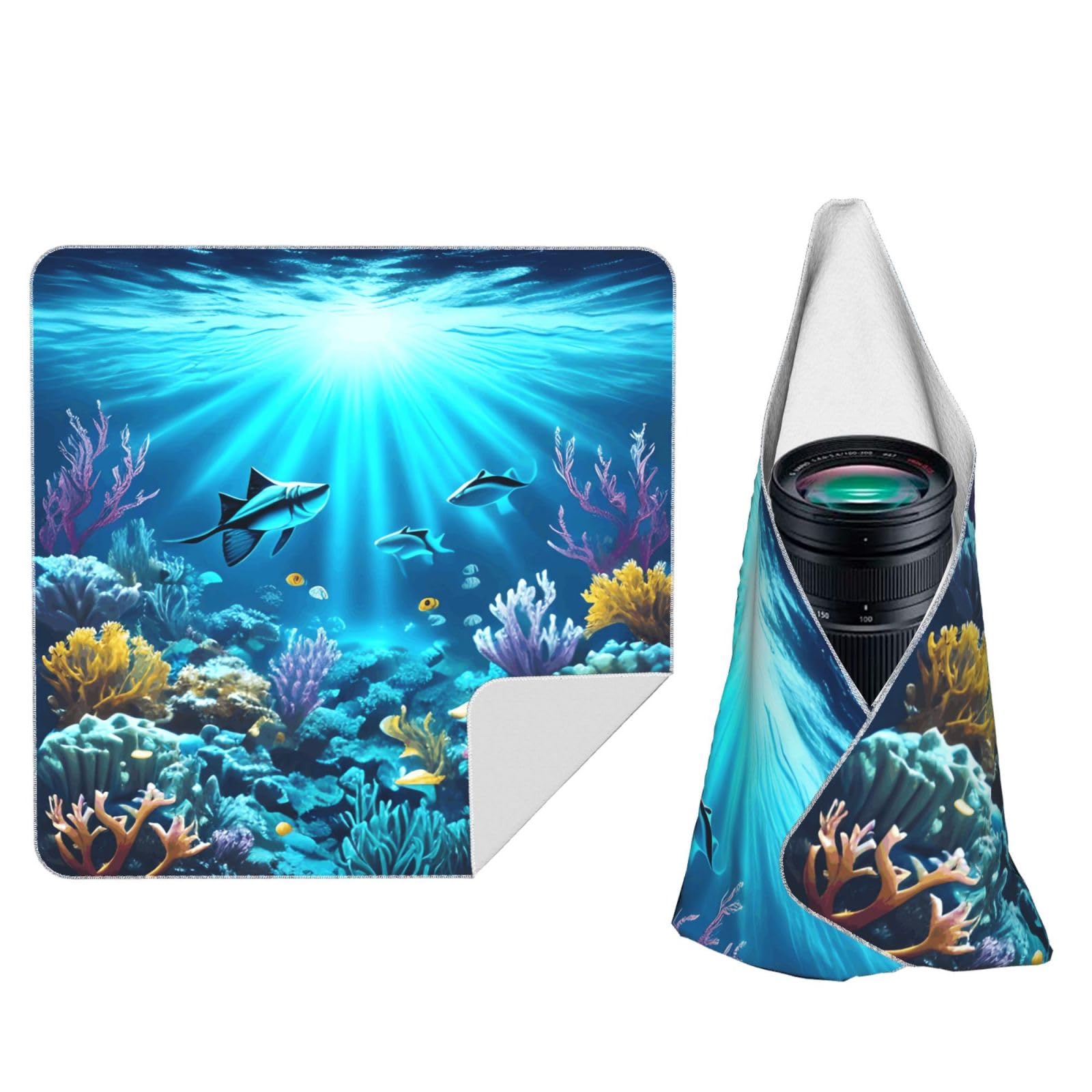 ZhaoYuGoods Submarine Coral Rays Camera Wrap Cloth