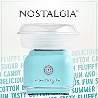 Vista 7 de Nostalgia - Máquina clásica de algodón de azúcar para encimera, manual, fabricante de caramelos retro vintage incluye 2 conos reutilizables y Agua