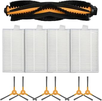 1 Main Brush 4 6 Side Brushes Replacement Kit for bObsweep for PetHair for SLAM Robot Vacuum Cleaner