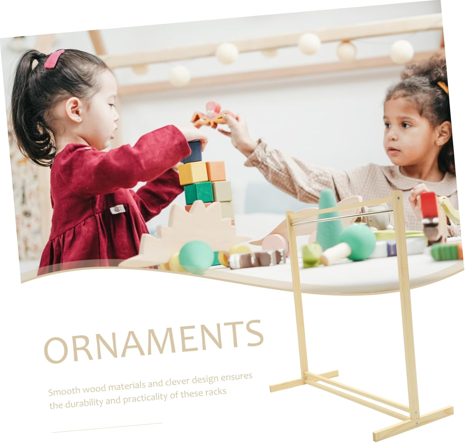 VICASKY 1set Doll Clothing Storage Stand Doll Dress Hanger Rack Dress Hangers for