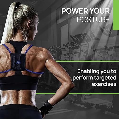 Miniatura 6 de Corrector de postura mejorar la postura con soporte y ejercicios original de Posture Medic M Verde 1