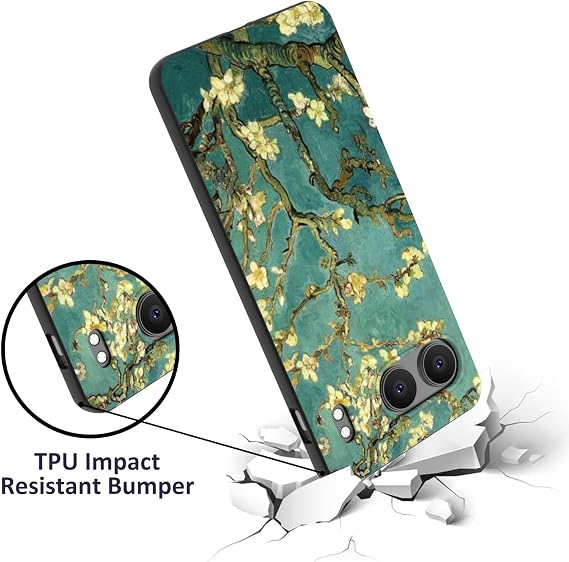 CoverON Art Painting Design Fit Oneplus Nord 4 Case for Women, Slim TPU Flexible Skin Cover Thin Protector for Oneplus Nord 4 5G Phone Case - Almond Blossoms Van Gogh