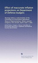 Effect of inaccurate inflation projections on Department of Defense budgets
