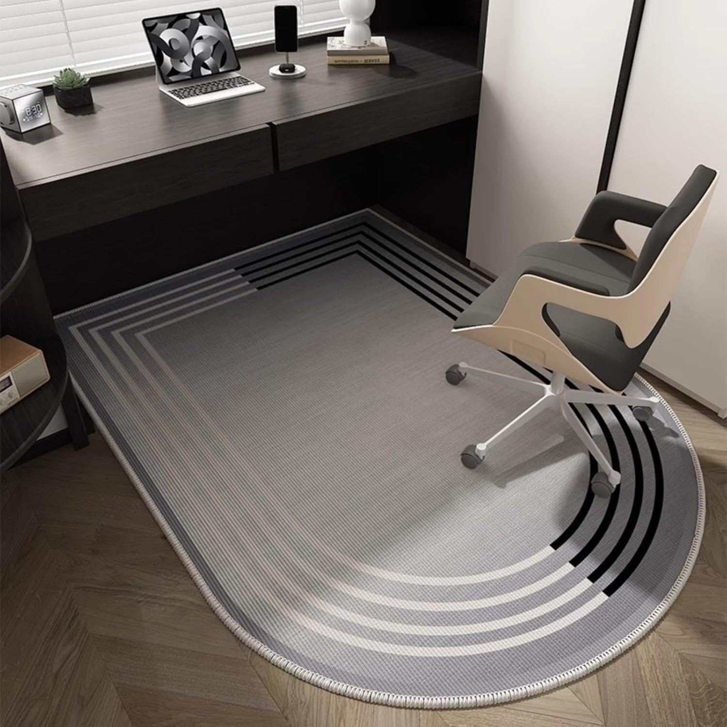 SSDDLZEQ Premium durable range Modern Gaming Chair Cushions Designed Specifically For Wooden Floors(Grey,100x160cm)