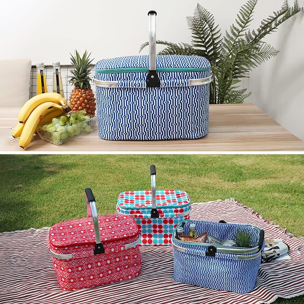 Faltbarer Picknickkorb-Tisch - Isolierter Multifunktionskorb Für Camping
