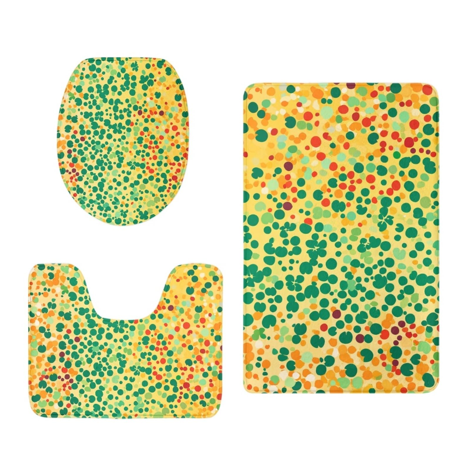 Tapis de bain mousse mémoire antichoc et doux pour sol de toilette