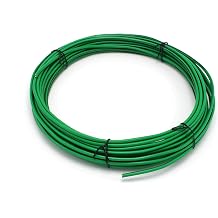THE CIMPLE CO 14 AWG Insulated Solid Copper THHN/THWN Wire 10 FT - 14 Gauge Ground Wire for Electrical Grounding in Residential, Commercial, Industrial Buildings - 10 Feet 3 Meters, Green