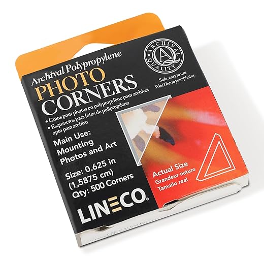 Lineco Clear Archival Photo Corners Pack