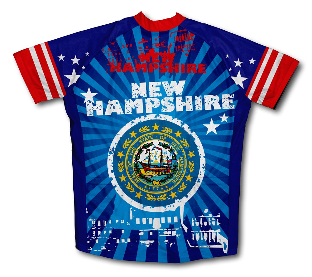 ScudoPro New Hampshire Short Sleeve Cycling Jersey for Men - Size S Blue