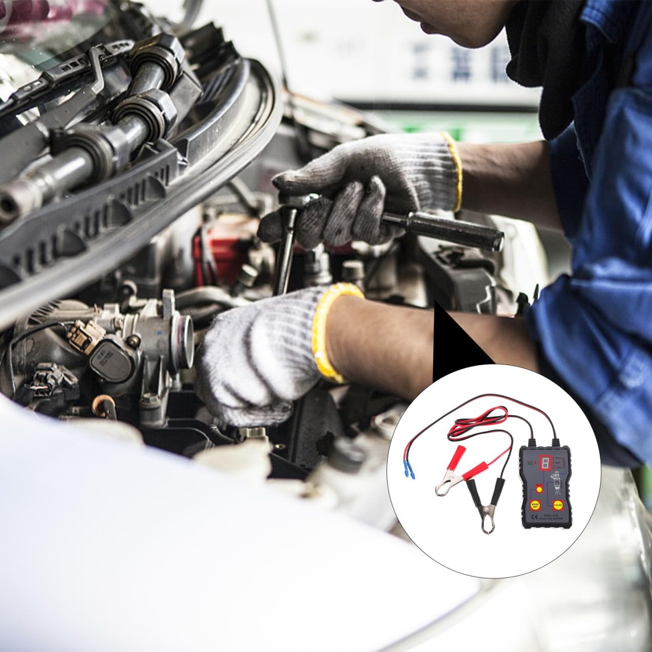 SHERCHPRY Tester per Iniettori per Automobili Misurazione Flusso di Ritorno Portatile, Strumento in Plastico e Rame per Diagnostica Precisa degli Iniettori